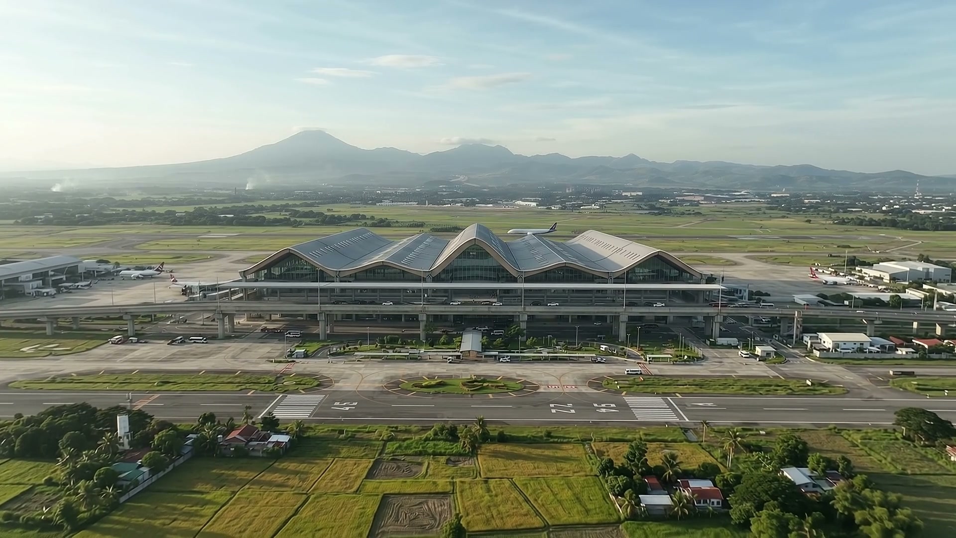 Aerial view of Clark International Airport