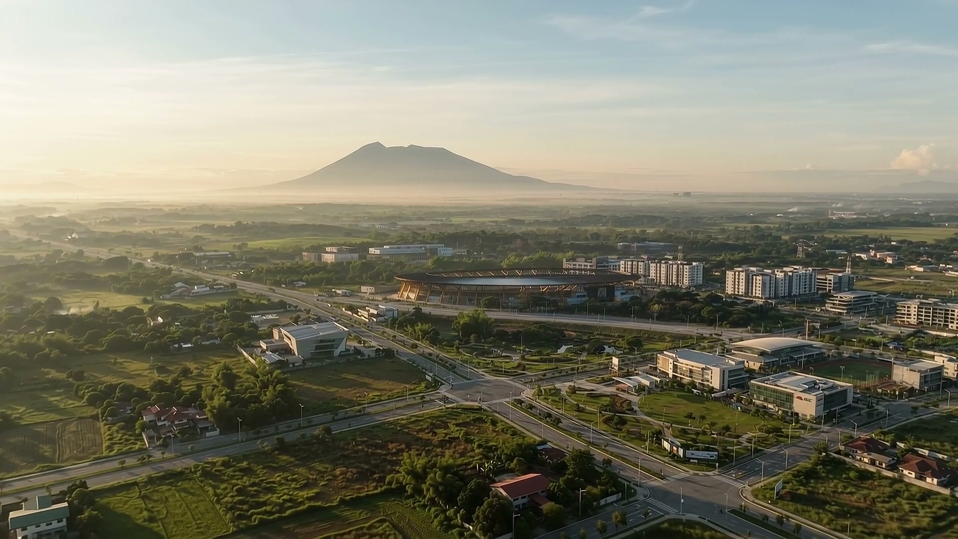 Aerial view of New Clark City in Central Luzon